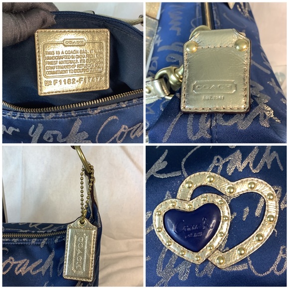 💙Limited Edition Script Tote Hobo Bag💙 - Picture 7 of 10